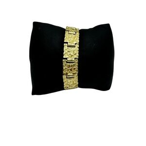 15mm” Nugget Bracelet 7”long 
18k Gold Filled